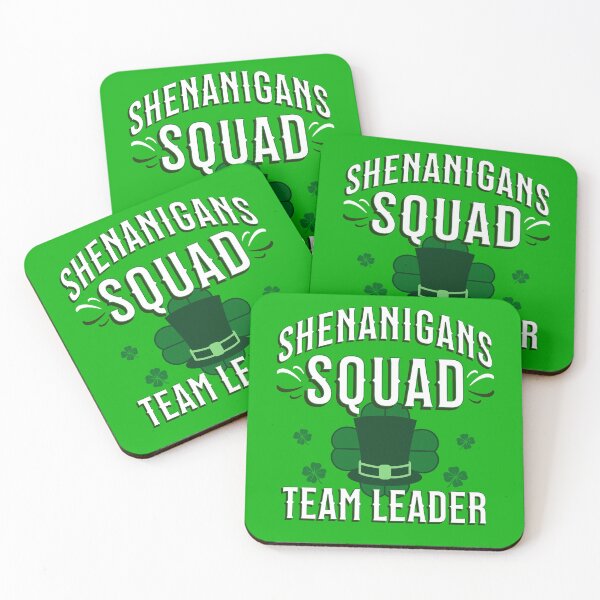 Item preview, St Patricks Day Shenanigans Squad Team Leader designed and sold by ZeptepiTrends.