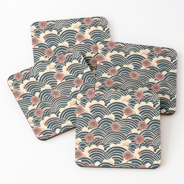 Item preview, Kimono Waves Pattern designed and sold by DreamBackDrops.