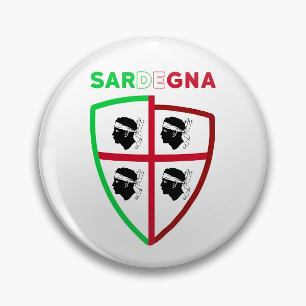 Item preview, Sardegna - Sardinia flag - 4 mori old style - shield with Italy Flag designed and sold by miskaralise.