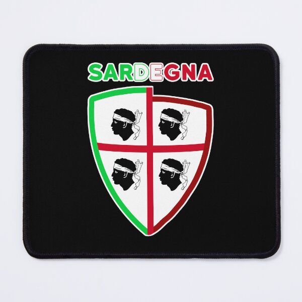 Item preview, Sardegna - Sardinia flag - 4 mori old style - shield with Italy Flag designed and sold by miskaralise.
