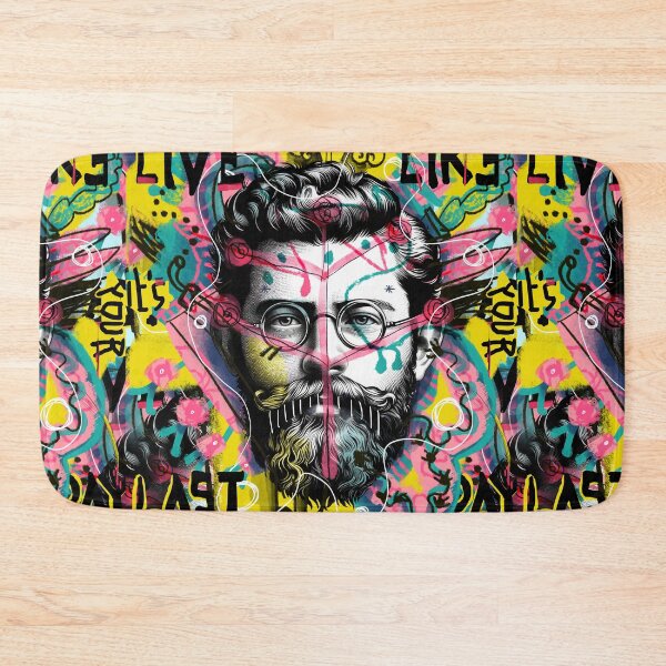 Item preview, Live like it's your last day - Hipster guy illustration designed and sold by GreissDesign.