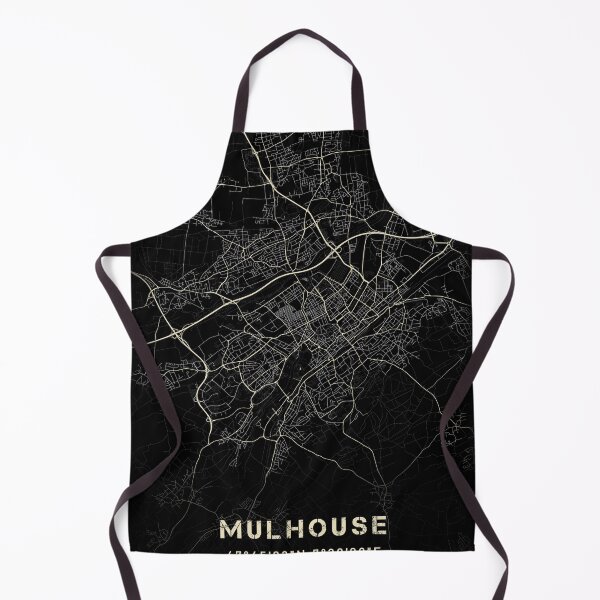Item preview, Map of Mulhouse Black and white designed and sold by Jerhus.