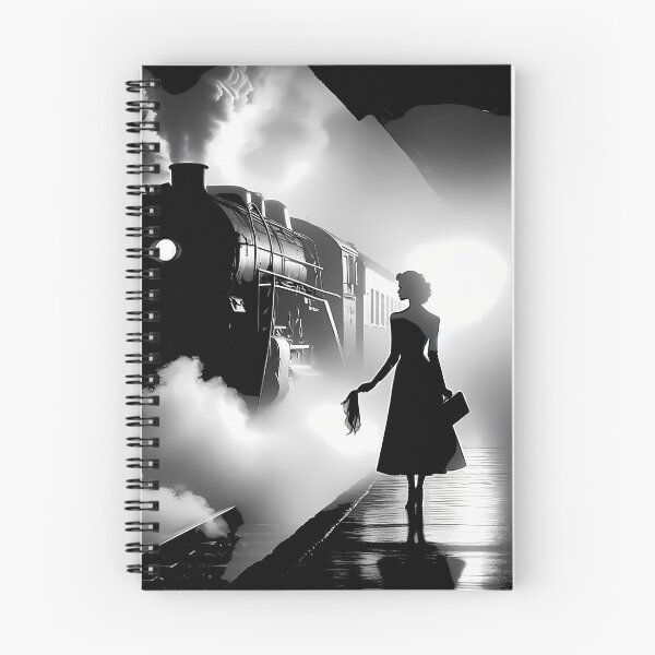Item preview, Noir Farewell at the Steam Train designed and sold by TeeTown Treasure.