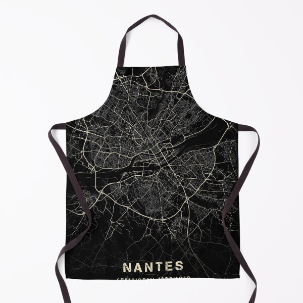 Item preview, Map of Nantes Black and white designed and sold by Jerhus.