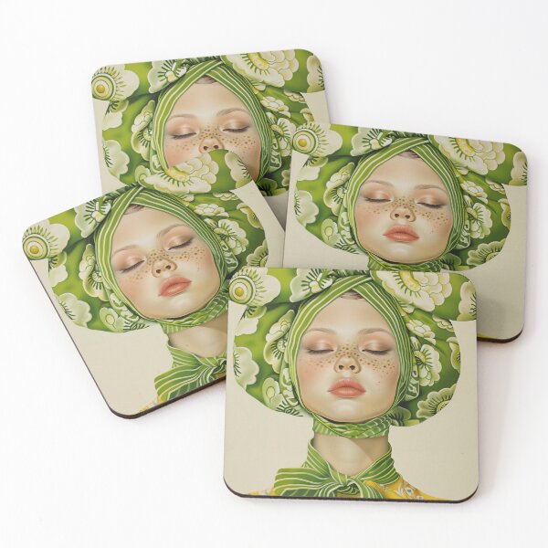 Item preview, Green Flowers On Your Head designed and sold by junkydotcom.