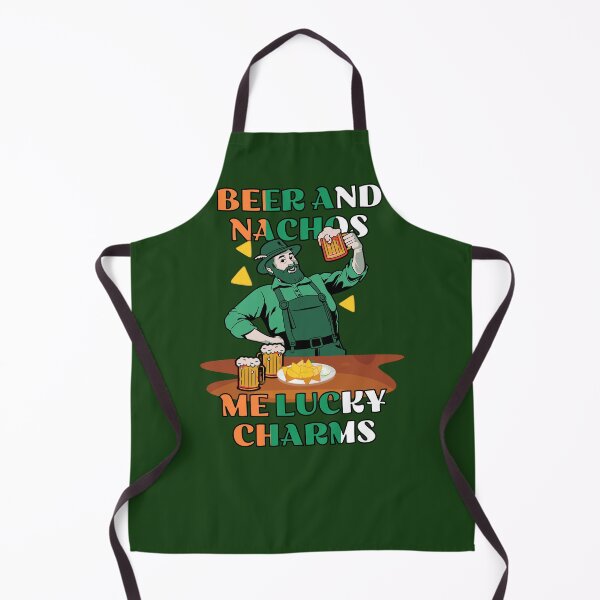 Item preview, Lucky Irish Charm: Beer and Nachos | Funny Irish pub Crawl  designed and sold by Feline Rockstars.