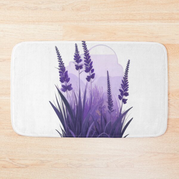 Item preview, 1. Minimal Purple Grass Bushes (1156) designed and sold by WASjourney.