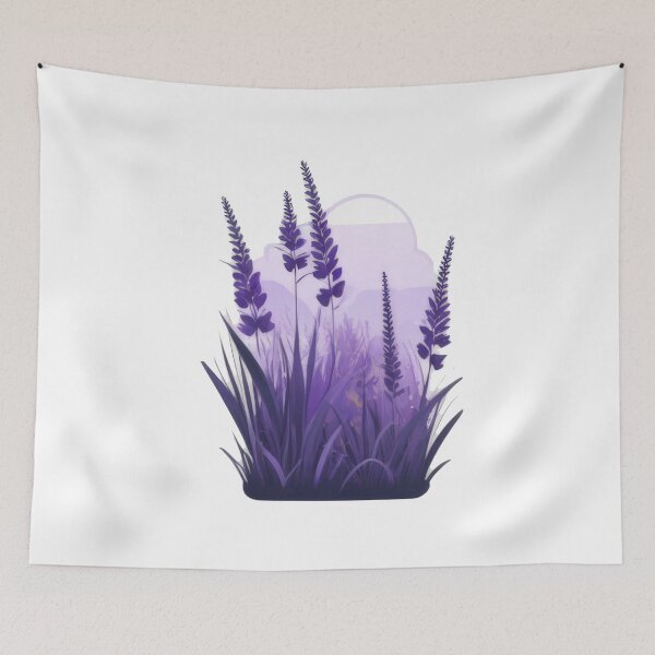 Item preview, 1. Minimal Purple Grass Bushes (1156) designed and sold by WASjourney.