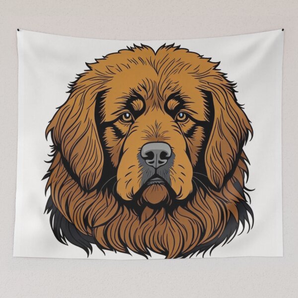 Item preview, Newfie Puppy Illustration Newfoundland Dog Minimalist Drawing Portrait  designed and sold by Michael Voyler.