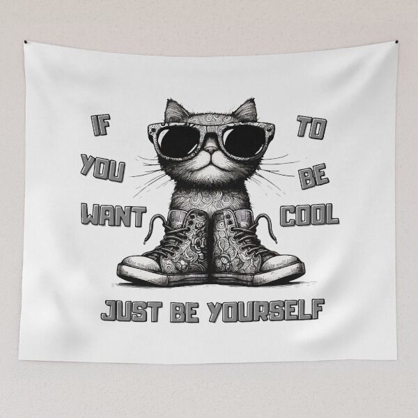 Item preview, If You Want To Be Cool Just Be designed and sold by TomFrontierArt.