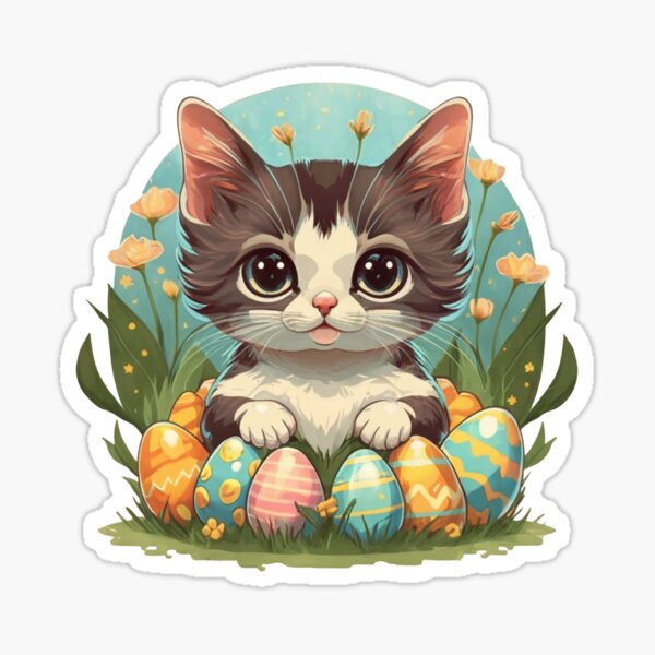 Aperçu de l'œuvre Chaton de Pâques créée et vendue par Sn1ver.