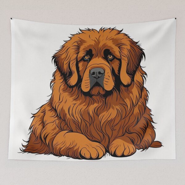 Item preview, Newfie Dog Drawing Newfoundland Puppy Illustration Minimalist Portrait  designed and sold by Michael Voyler.