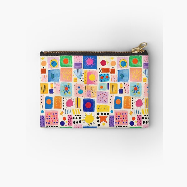 Item preview, Beautiful acrylic painting with neo fauvism circus tile pattern in pastel colors designed and sold by Pattern Heaven.