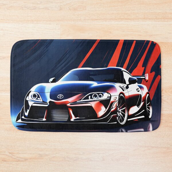 Artikelvorschau, Toyota Supra Abstract poster design rot entworfen und verkauft von Salimgor Hangaround Music.