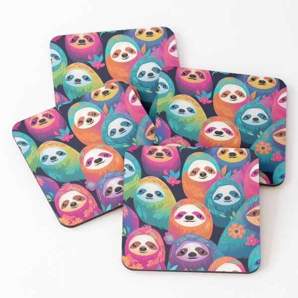 Item preview, Baby Sloths Colorful Artwork designed and sold by Divine Ease.