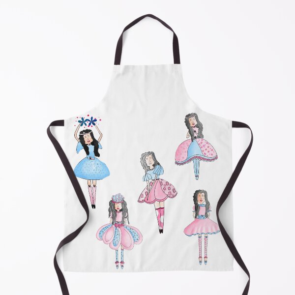 Item preview, Muñequitas, personajes bailarinas infantiles, con vestido azul rosado cielo, flores designed and sold by DGFerredon.