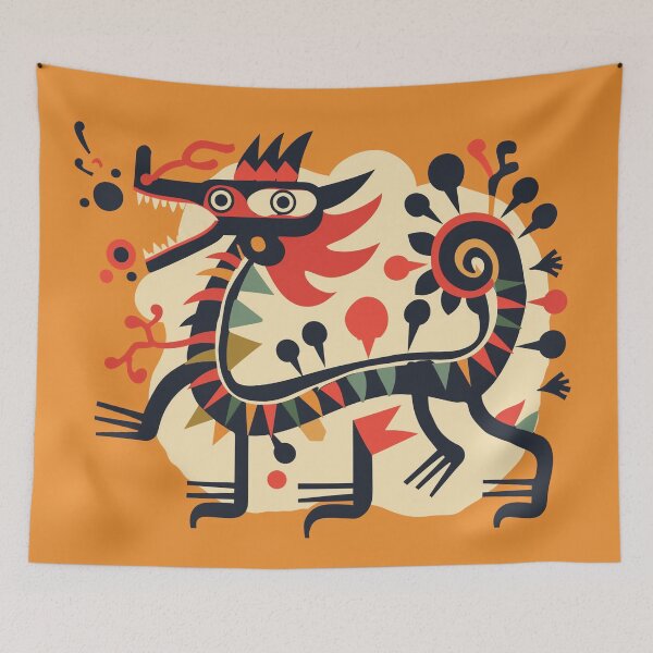 Item preview, orange dragon designed and sold by PricklyPeanut.