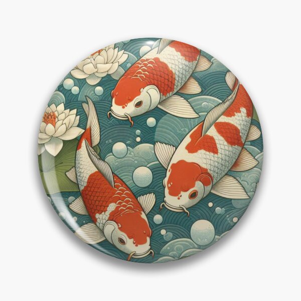 Item preview, Elegant Nishikigoi: Japanese Koi Fish Pattern designed and sold by Rui Fernandes.