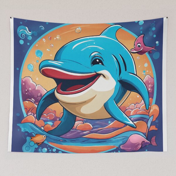 Item preview, Dolphin Dreams: A Playful Ocean Adventure designed and sold by Vrush83.