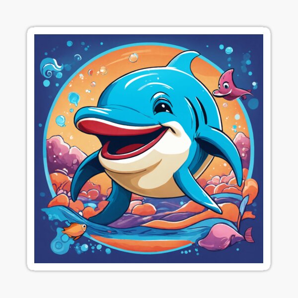 Item preview, Dolphin Dreams: A Playful Ocean Adventure designed and sold by Vrush83.
