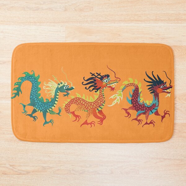 Item preview, orange dragon designed and sold by PricklyPeanut.