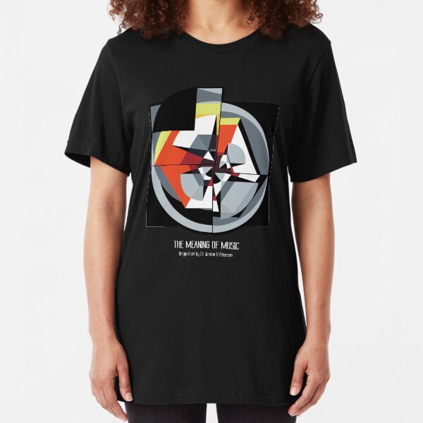 The Meaning of Music (black) Slim Fit T-Shirt