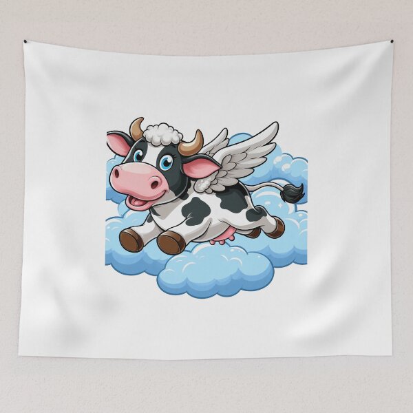 Item preview, cow fly on cloud designed and sold by MzulhilmiZam.