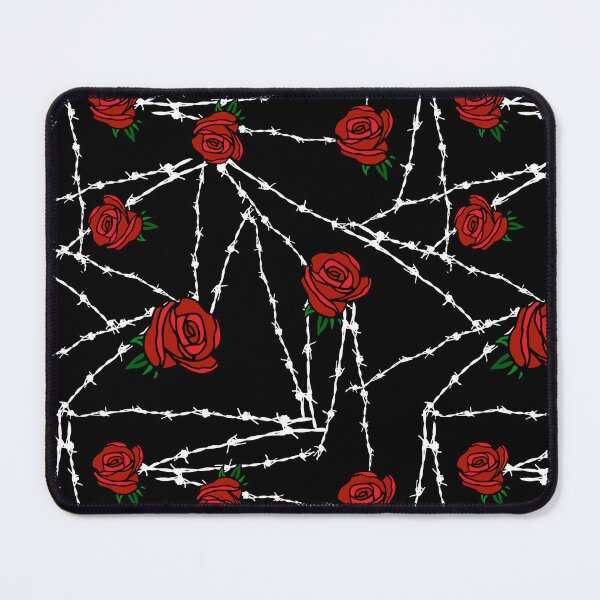 Item preview, Goth Barbed Wire Red Roses Pattern designed and sold by HotHibiscus.