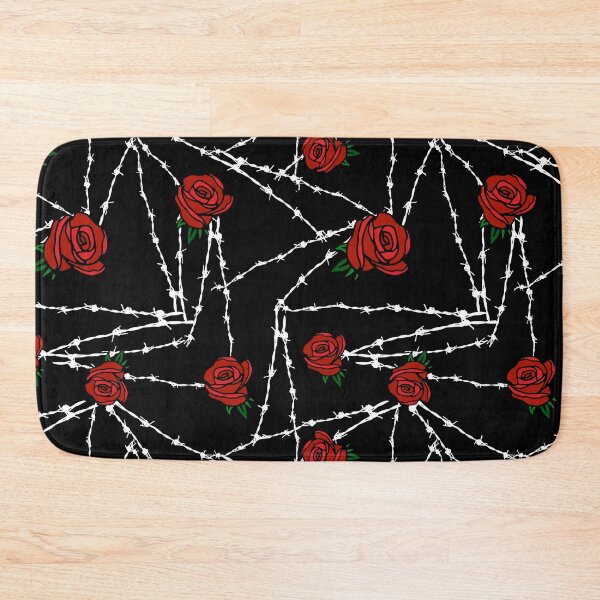 Item preview, Goth Barbed Wire Red Roses Pattern designed and sold by HotHibiscus.