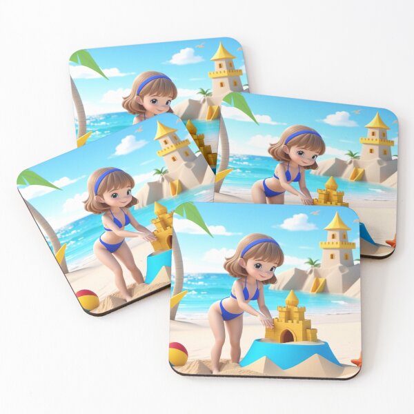 Item preview, Shanae Building a Sand Castle designed and sold by ArtsyTeegee.