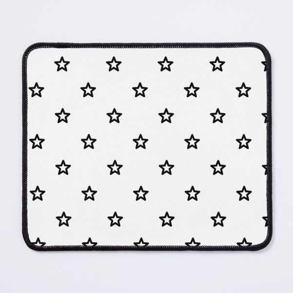 Item preview, Black White Five-Pointed Stars Night Sky Constellations Starlight Minimalist Simple Timeless Pattern designed and sold by PenguinForests.