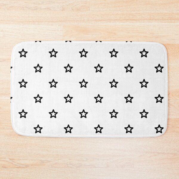 Item preview, Black White Five-Pointed Stars Night Sky Constellations Starlight Minimalist Simple Timeless Pattern designed and sold by PenguinForests.