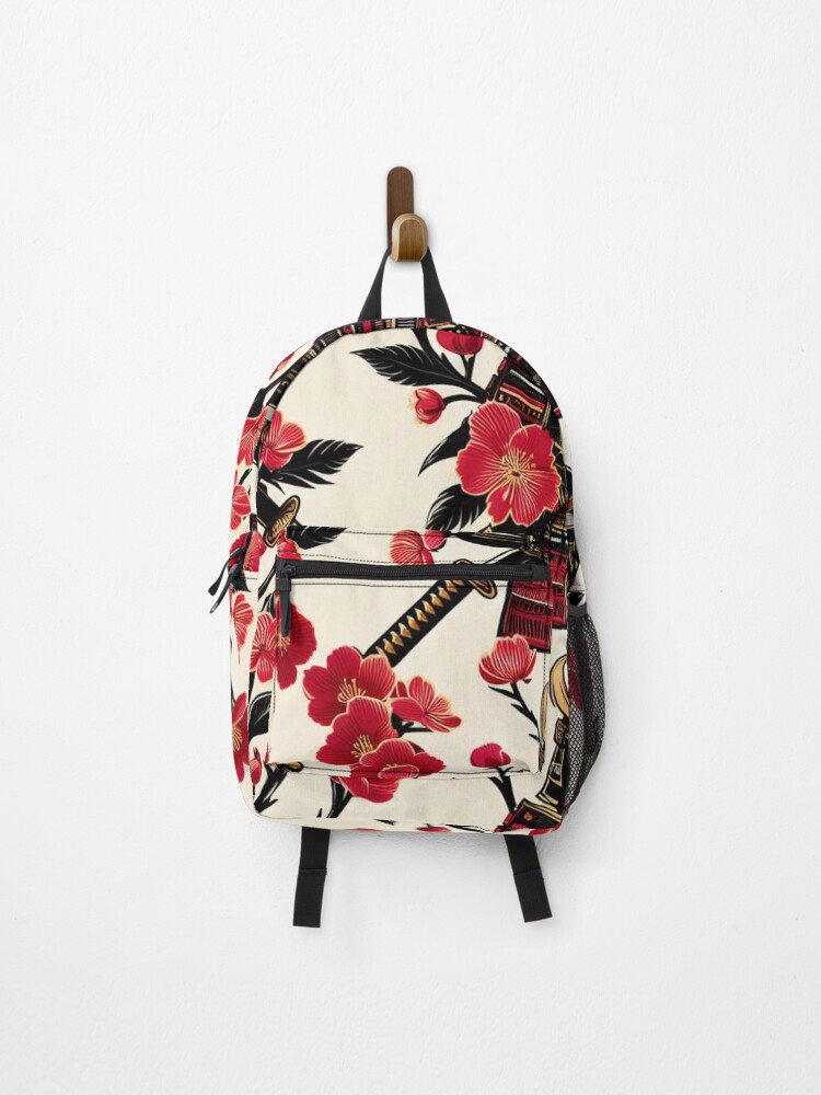 Thumbnail 1 of 3, Backpack, Noble Samurai: Japanese Warrior Pattern designed and sold by RuiFernandes.