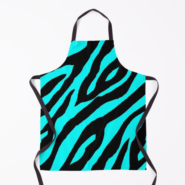 Item preview, Abstract Black and Teal Blue Zebra Striped designed and sold by Funwaytrend.