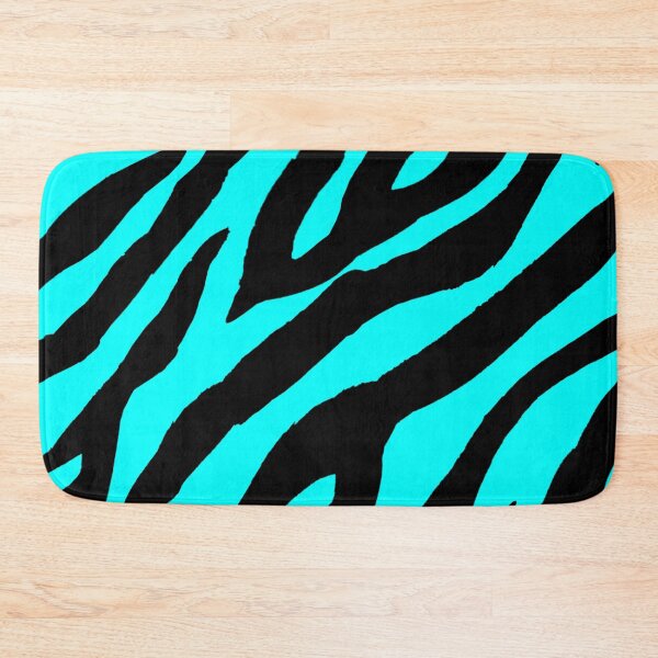 Item preview, Abstract Black and Teal Blue Zebra Striped designed and sold by Funwaytrend.