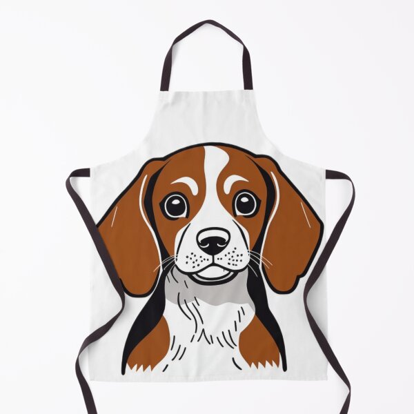 Item preview, Beagle Puppy Drawing Minimalist Dog Illustration Cute Portrait designed and sold by Michael Voyler.