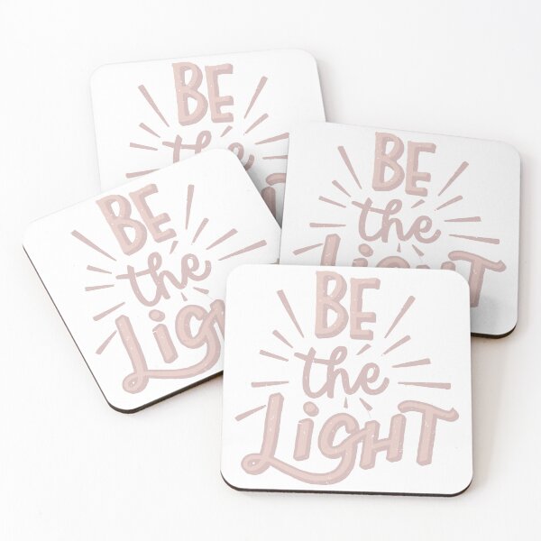 Item preview, Be the Light - Matthew 5:14-16 - Rose Neutral Pink Color - Inspirational Christian Art designed and sold by HahaHandlesHub.