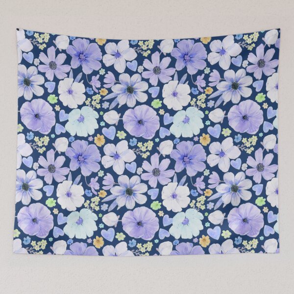 Item preview, Joyous Purpelish Flower pattern designed and sold by HanliesArt.