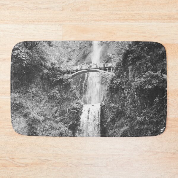 Item preview, Multnomah Falls in Black & White  designed and sold by Emilia Oxelheim.
