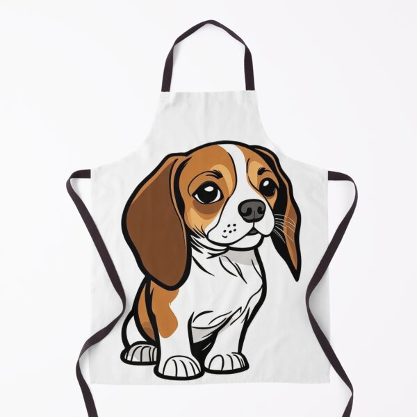 Item preview, Beagle Puppy Illustration Minimalist Dog Drawing Cute Portrait designed and sold by Michael Voyler.