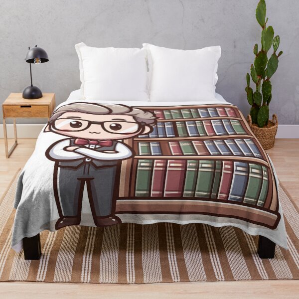 Item preview, Kawaii Librarian With Bow Tie Standing With Arms Crossed designed and sold by CanvasCutie.