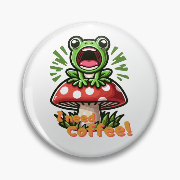 Item preview, screaming froggy: Coffee Withdrawal Symptoms designed and sold by Digital Dreams Arts.