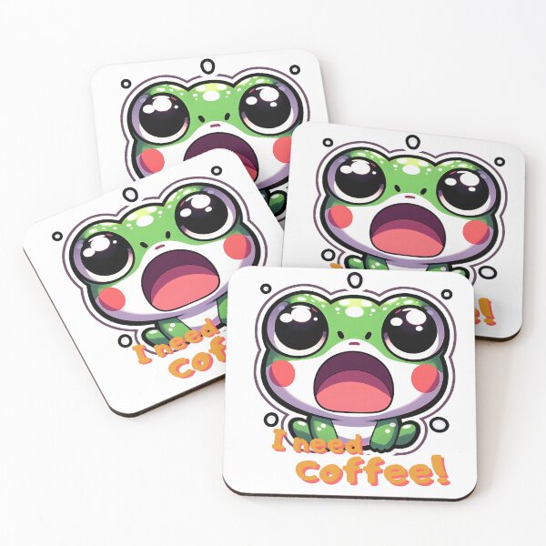 Item preview, screaming froggy: Coffee Withdrawal Symptoms designed and sold by Digital Dreams Arts.