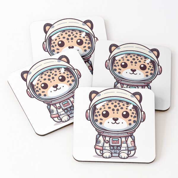 Item preview, Kawaii Jaguar With Space Helmet And Space Suit Astronaut designed and sold by CanvasCutie.