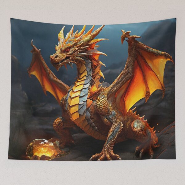 Item preview, African Sun Dragon | Bringer of Radiance designed and sold by MysticFable.
