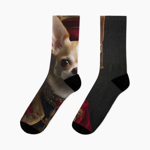 Item preview,  His royal Highness Emperor Nacho de Chewchu - Regal Chihuahua king portrait art designed and sold by Vintage Designs +.