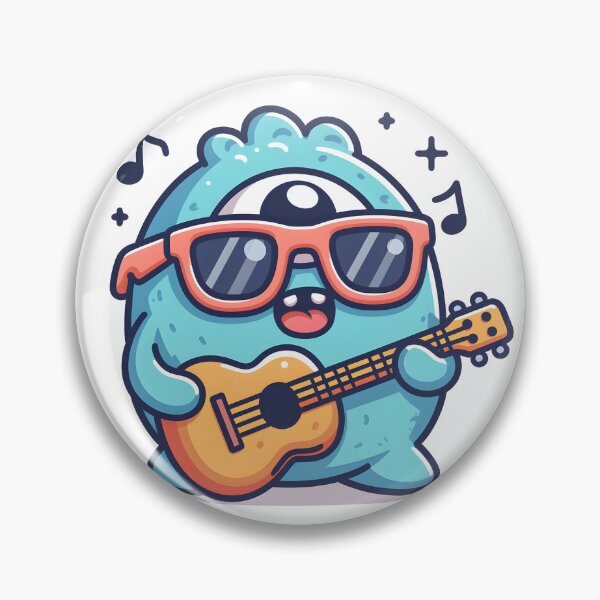 Artikelvorschau, Kawaii jubelnder Zyklop mit Sonnenbrille entworfen und verkauft von CanvasCutie.