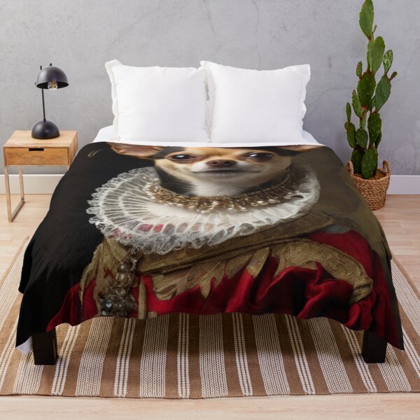 Item preview, Her royal Highness Empress Enchilada de Chewchu - Regal Chihuahua king portrait art designed and sold by Vintage Designs +.