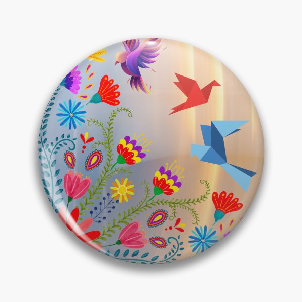 Artikelvorschau, Abstrakte Blumen und Vögel mit Hintergrund entworfen und verkauft von tomorrowsart.