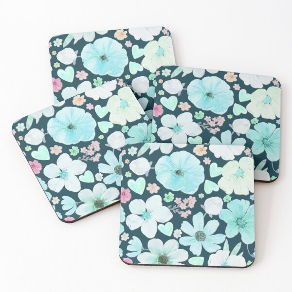Item preview, Joyous Light blue Flower pattern designed and sold by HanliesArt.